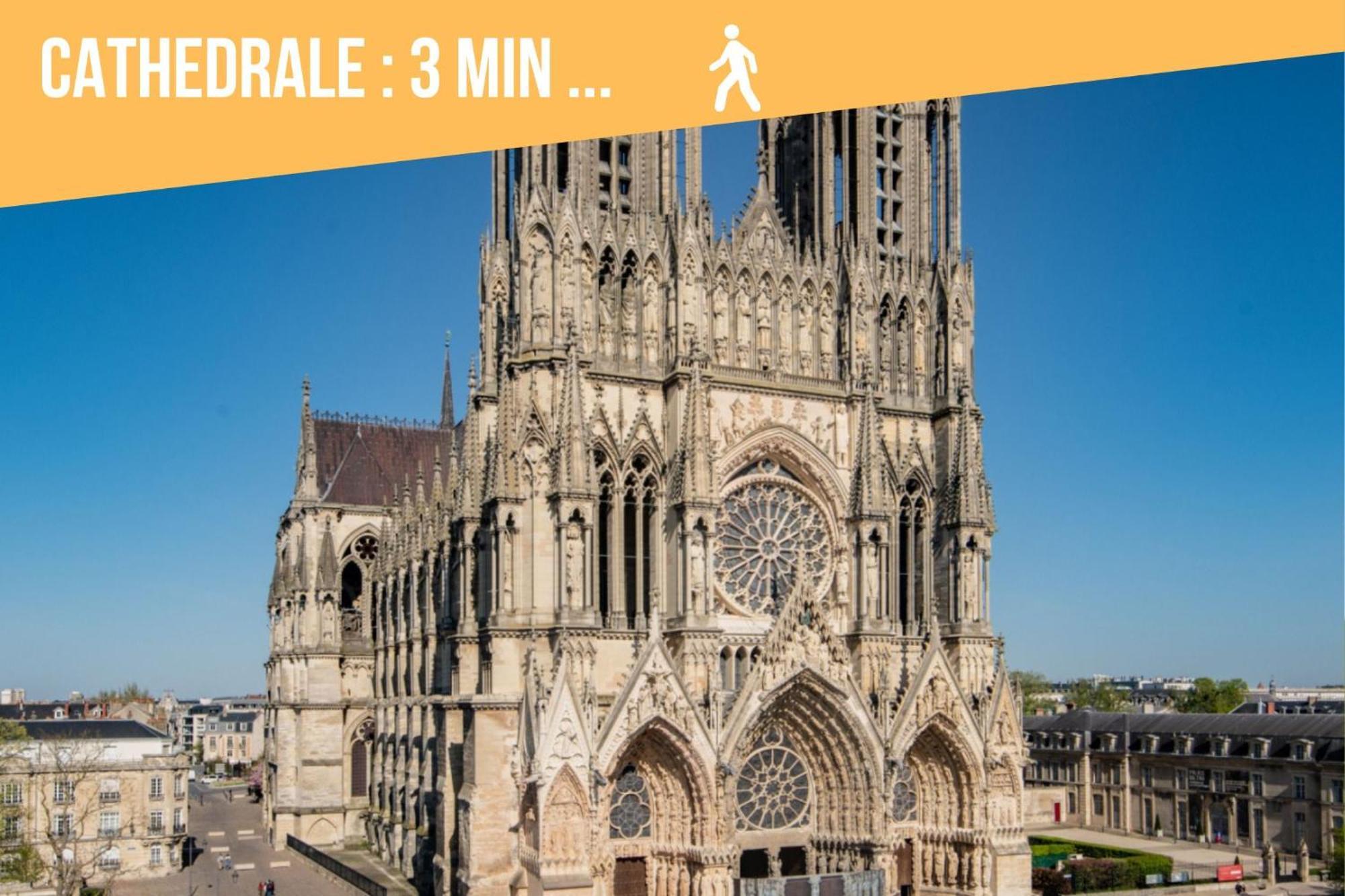 So Guest- Pepite De Charme Proche Cathedrale, Climatisation Parking Apartment Reims Exterior photo